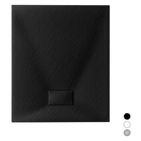 Piatto doccia slim rettangolare nero 80x160 cm
