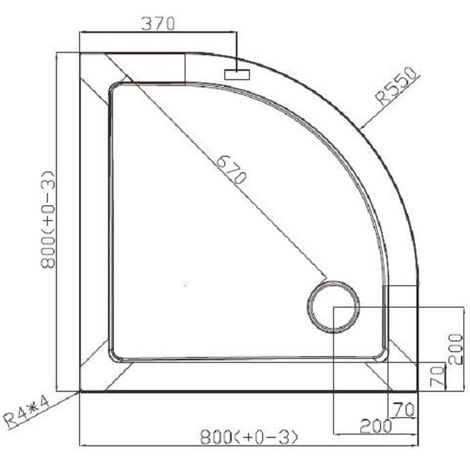 Piatto Doccia Semicircolare 80x80.Piatto Doccia Solilux Semicircolare 80x80 H 3 5 Cm 2145