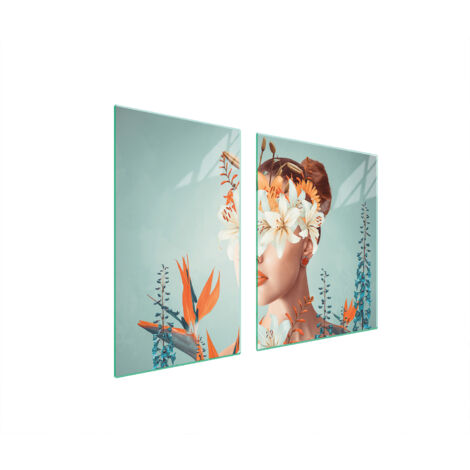 PIATTO E TAGLIERE IN VETRO 100x52 DONNA