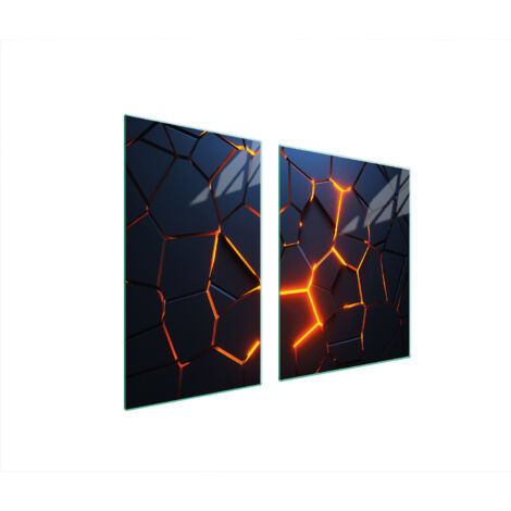 PIATTO E TAGLIERE IN VETRO 100x52 MAGMA