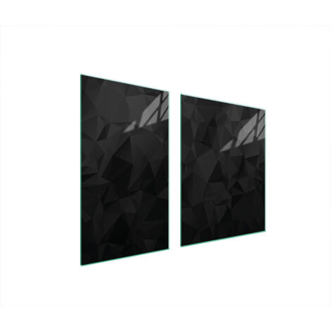 PIATTO E TAGLIERE IN VETRO 100x52 NERO