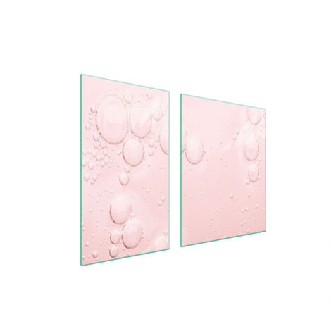 PIATTO E TAGLIERE IN VETRO 100x52 ROSA