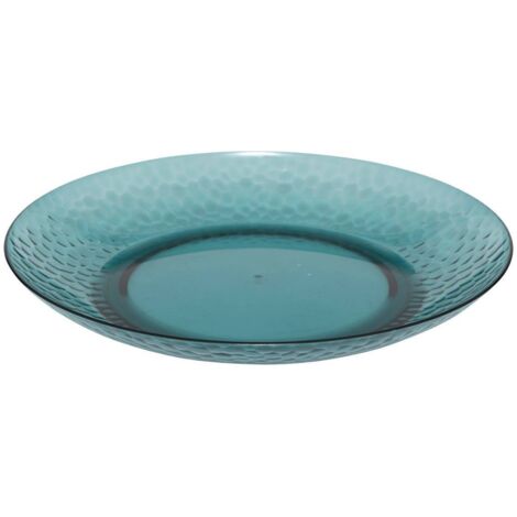 Piatto Estiva, diametro 27 cm, plastica, blu