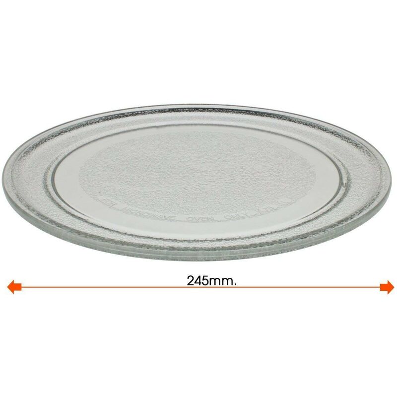 Image of Eurostore07 - piatto forno microonde universale diam mm 245 senza ganci liscio