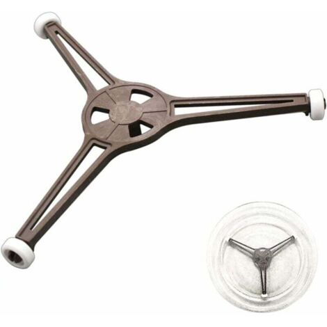 Piatto girevole triangolare, supporto per vassoio per microonde, anello rotante per forno a microonde, per piatti piani in vetro da 24,5 cm per parti adatte al microonde