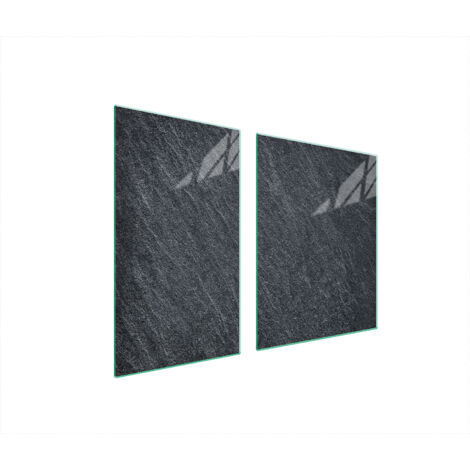 PIATTO IN VETRO e TAGLIERE 100x52 ARDESIA