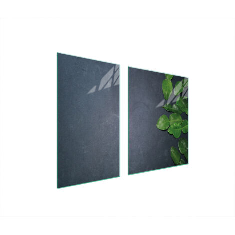 PIATTO IN VETRO e TAGLIERE 100x52 ARDESIA