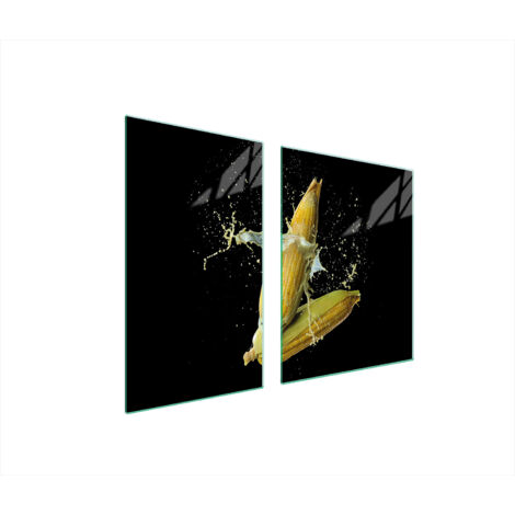 PIATTO IN VETRO e TAGLIERE 100x52 CORN
