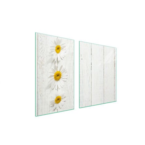 PIATTO IN VETRO e TAGLIERE 100x52 LEGNO