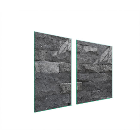 PIATTO IN VETRO e TAGLIERE 100x52 MATTONE