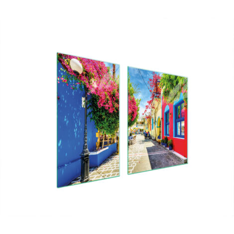 PIATTO IN VETRO e TAGLIERE 100x52 STREET