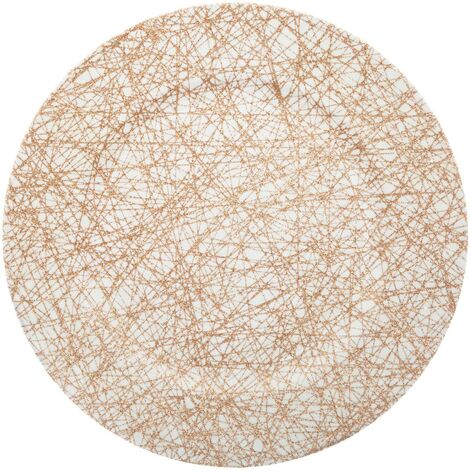 Piatto natalizio Colorama D33cm bianco con linee dorate - Feeric lights & christmas
