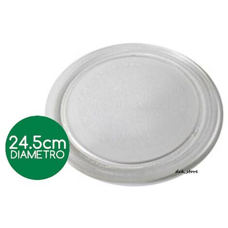 Piatto Per Forno A Microonde 24,5 Cm Universale Lg Adattabile Liscio