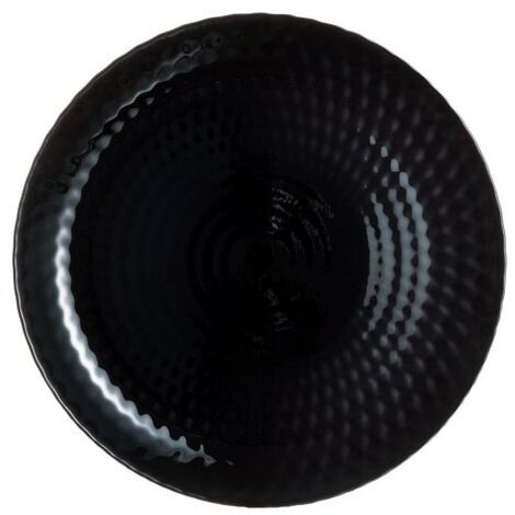 Piatto piano Pampille Ø 25 cm in vetro opale nero