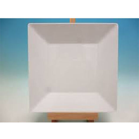 Piatto quadrato bianco 27 cm