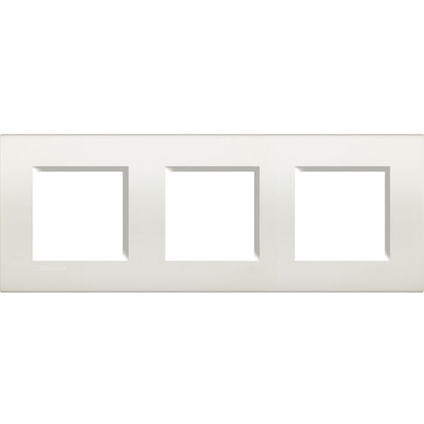 Piatto quadrato Livinglight bianco 2 x 3 moduli LNA4802M3BI