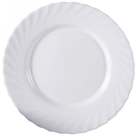 Piatto semplice trianon bianco