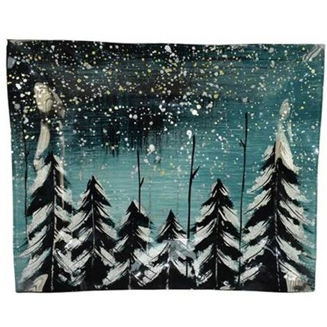 Piatto sottopiatti per centro tavola di natale decorazioni addobbi natalizi casa decoro foresta innevata idea regalo