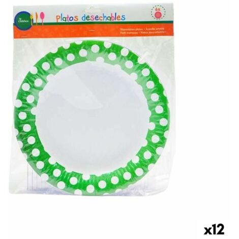 Piatto usa e getta - BigBuy Home - Multicolore - 14,46 x 11,46 cm - Non compatibile con lavastoviglie