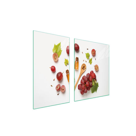 PIATTO VETRO e TAGLIERE 100x52 FRUTTA