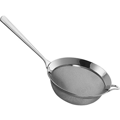 PIAZZA - Colino Acciaio Inox Maglia Fine Piccolo 12 Cm - Setaccio da Cucina Liquidi e Alimenti (Spremute, Frullati, Sughi, Salse, Creme, Farina, Pasta, Riso) Aggiungilo al tuo Set Utensili da Cucina