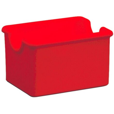 PIAZZA Confezione da 2 Pezzi - Portazucchero in Plastica - Rosso