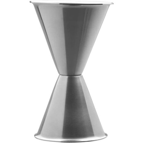 Piazza - Misurino Cocktail in Acciao Inox, Dosatore Professionale per Attrezzatura Bar, Jigger Japan Style Barman Capacità 1Oz-3Ozs