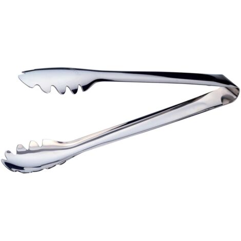 PIAZZA - Pinza Cucina Multiuso in Acciaio Inox 23.5cm, Pinze di Alta Qualità Resistenti al Calore, Molla per Barbecue, Hamburger, Pasta, Spaghetti, Dessert, Decorazione, Insalate, Verdure, Condimenti