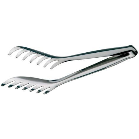 PIAZZA - Pinza da Cucina per Pasta e Spaghetti, Molla in Acciaio Inox di Alta Qualità Ideale anche per Insalate, Condimenti, Verdure - Lunghezza 26 cm