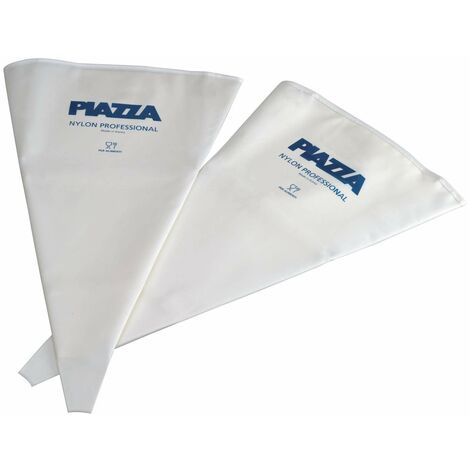 PIAZZA - Sac a Poche Professionali Senza Beccucci - Confezione 2 Sacchetti da 55 cm - Per Realizzare Decorazioni su Dolci, Torte, Cioccolatini e Pasticcini - Riutilizzabili e Resistenti in Nylon