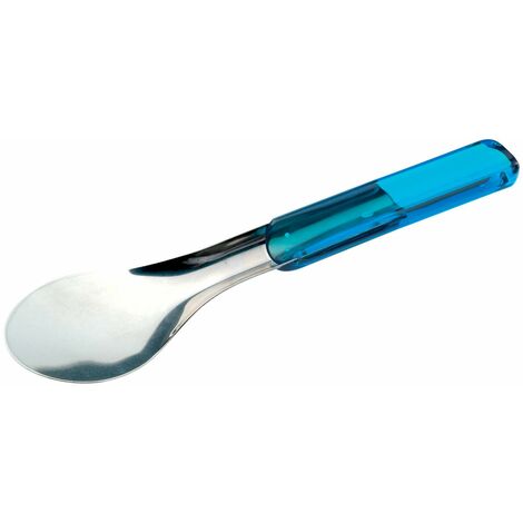 PIAZZA Spatola per Gelato - in Acciaio Inox e Plastica - 25 cm, Azzurro