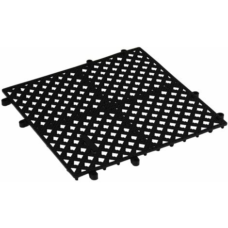 PIAZZA Tappetino Scolabicchieri Nero - in Plastica