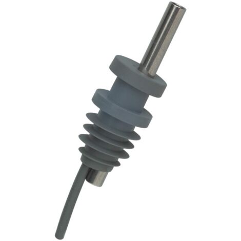 PIAZZA Tappo Versatore Cilindrico in Acciaio Inox con Silicone - Confezione da 4 Pezzi