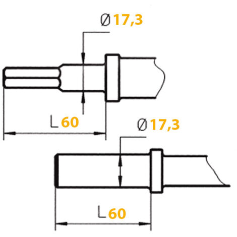 PIC 17,3X60/SK6-B3DA LG 270MM - SULLAIR - 27432