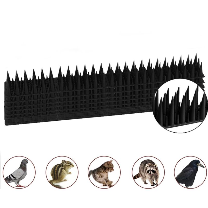 Pic Anti Pigeon, 5.7M Anti Pigeon pour Balcon Plastique, Repulsif Chat Repulsif Pigeon Kit, Repulsif Oiseaux pour Effrayer Pigeons, Corbeaux,
