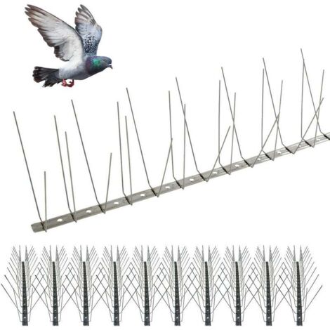 Pic anti pigeon 5m- Pic anti-pigeon flexible -  Pointes en acier inoxydable inox -  Ne rouille pas - Fabriqué en France