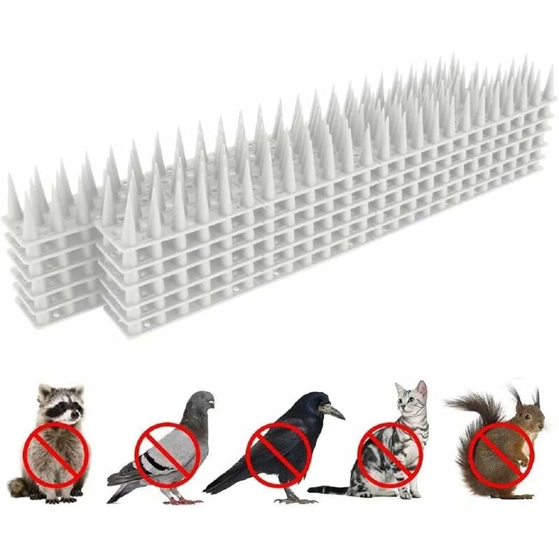 Pic Anti Pigeon pour Balcon Repulsif Pigeon Anti Chat Anti Oiseaux Effaroucheur Oiseaux Effaroucheur Pigeons Bird Tech Protection du Jardin Pics 3.6m