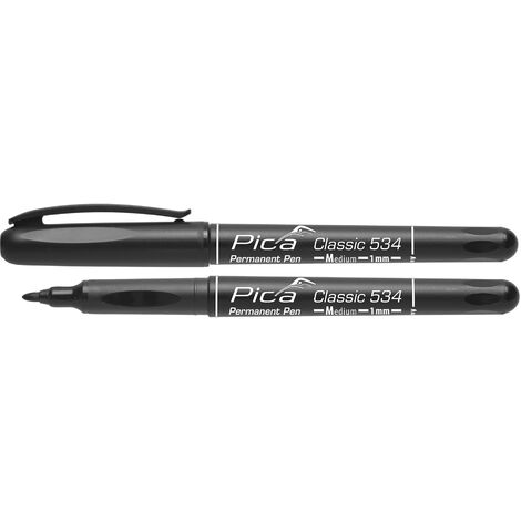 PICA 534/46 - Marcador Permanente Classic Bala Medio Negro