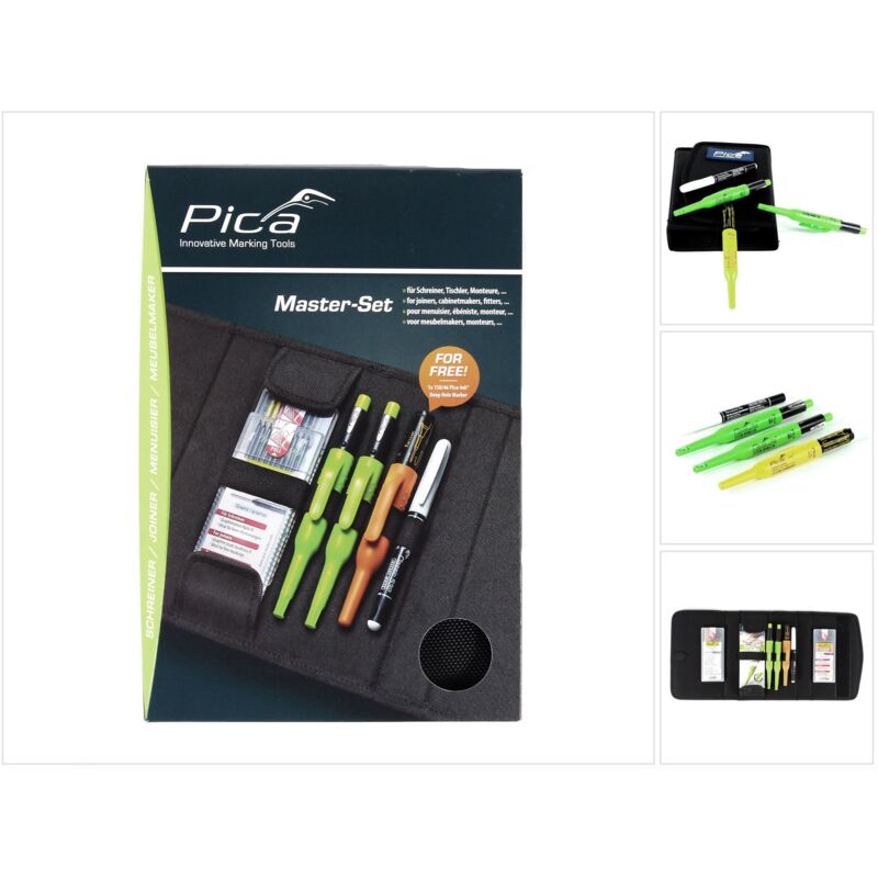 

Pica-marker - Pica Master Set Marcadores perfecto para carpintero / ebanista ( 55010 )