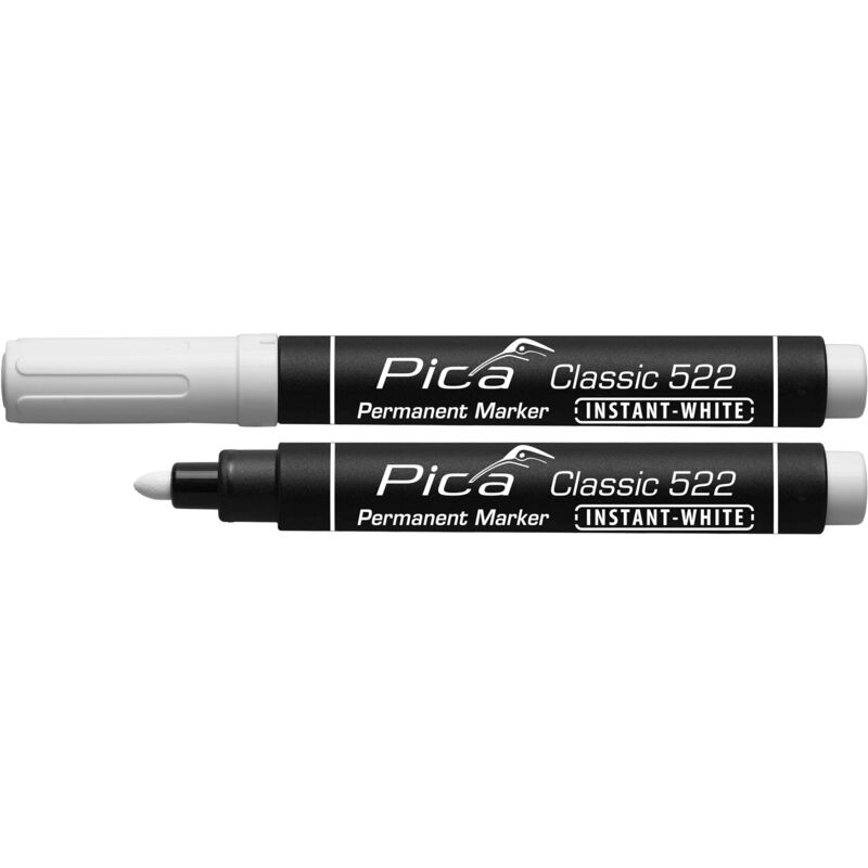 Permanentmarker Instant White, Rundsp 1-4mm / Sb - Pica
