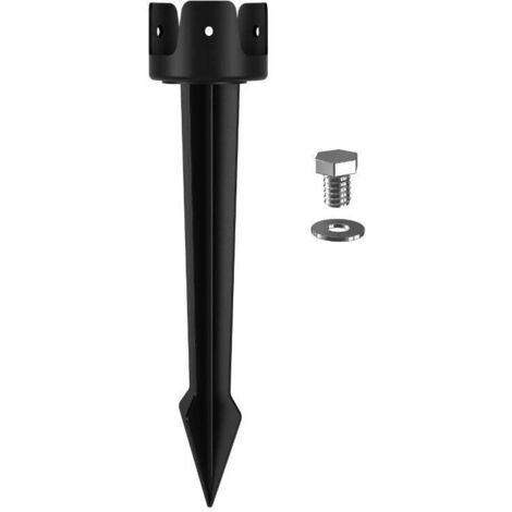 Pica de Jardín para Poste de Suelo Cabeza de Farola LED Solar 10W CCT