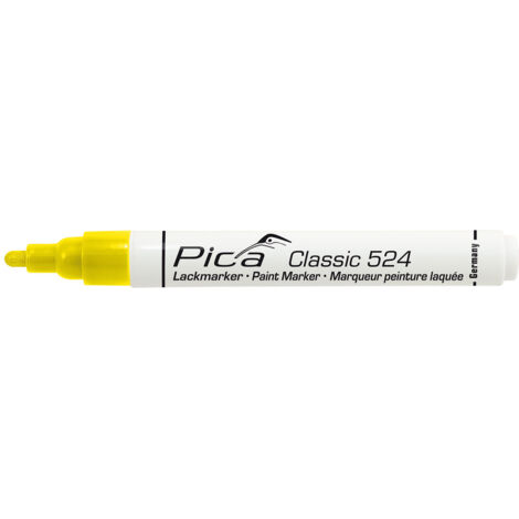 Pica Lackmarker 2-4mm mit Rundspitze Gelb