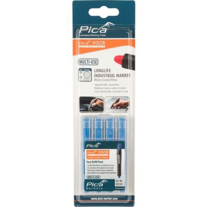 Fp - Pica Visor Permanent Ersatzminen -sets, Blau / Sb