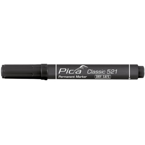 Pica Permanent Marker 2-6mm mit Keilspitze Schwarz