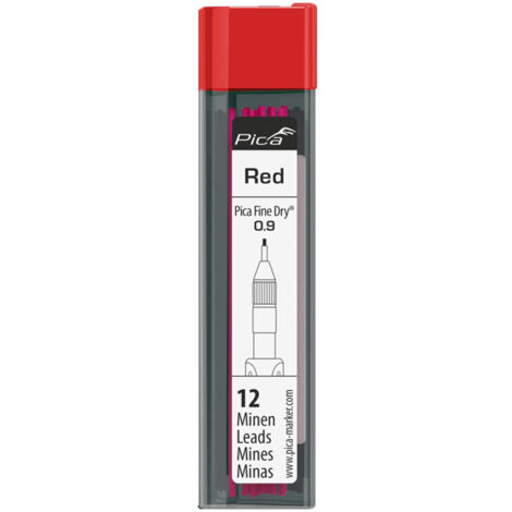 PICA Set de mines de couleur pour marqueur Fine Dry - Rouge