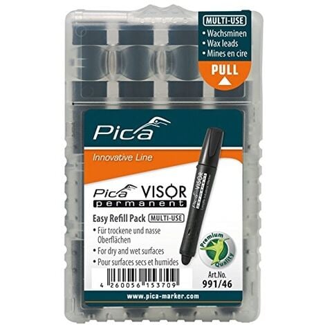 Pica PICASET - Pocket 505/01 2 crayons avec taille-crayon + 3030 Crayon de  marquage à sec + 150/46 Stylo marqueur à trous profonds