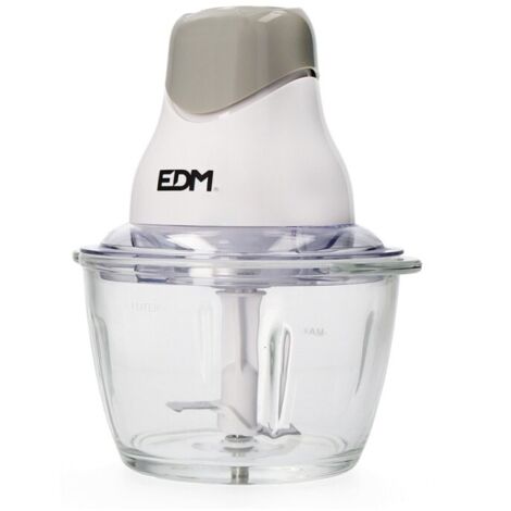 PICADORA CON RECIPIENTE DE CRISTAL 320W Ø19x22cm EDM