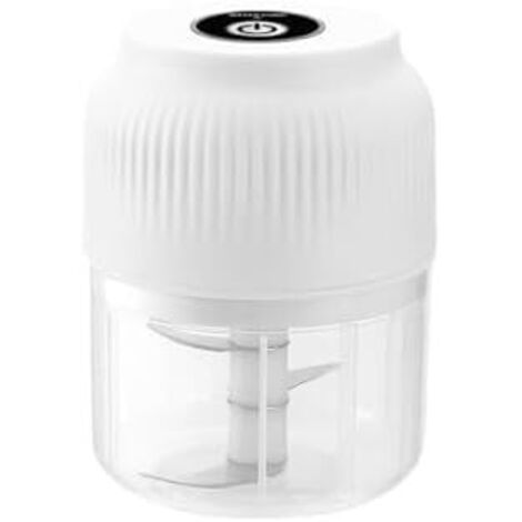 Picadora de alimentos eléctrica inalámbrica de 300 ml, potente miniprocesador de alimentos, recargable por USB, cuchilla de acero inoxidable, para picar carne, pescado, cebolla, ajo, verduras, chocola