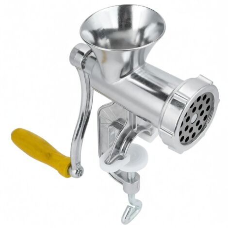 Picadora de carne manual de aleación de aluminio para uso doméstico, utensilio de cocina para moler pimienta y especias.