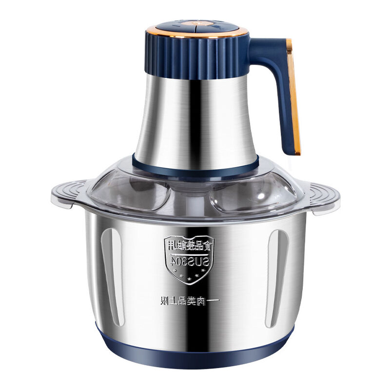 Picadora Eléctrica 5L, Picadora de Carne de Acero Inoxidable de 5 Velocidades, Picadora Eléctrica 500W con 6 Cuchillas, Picadora de Carne para